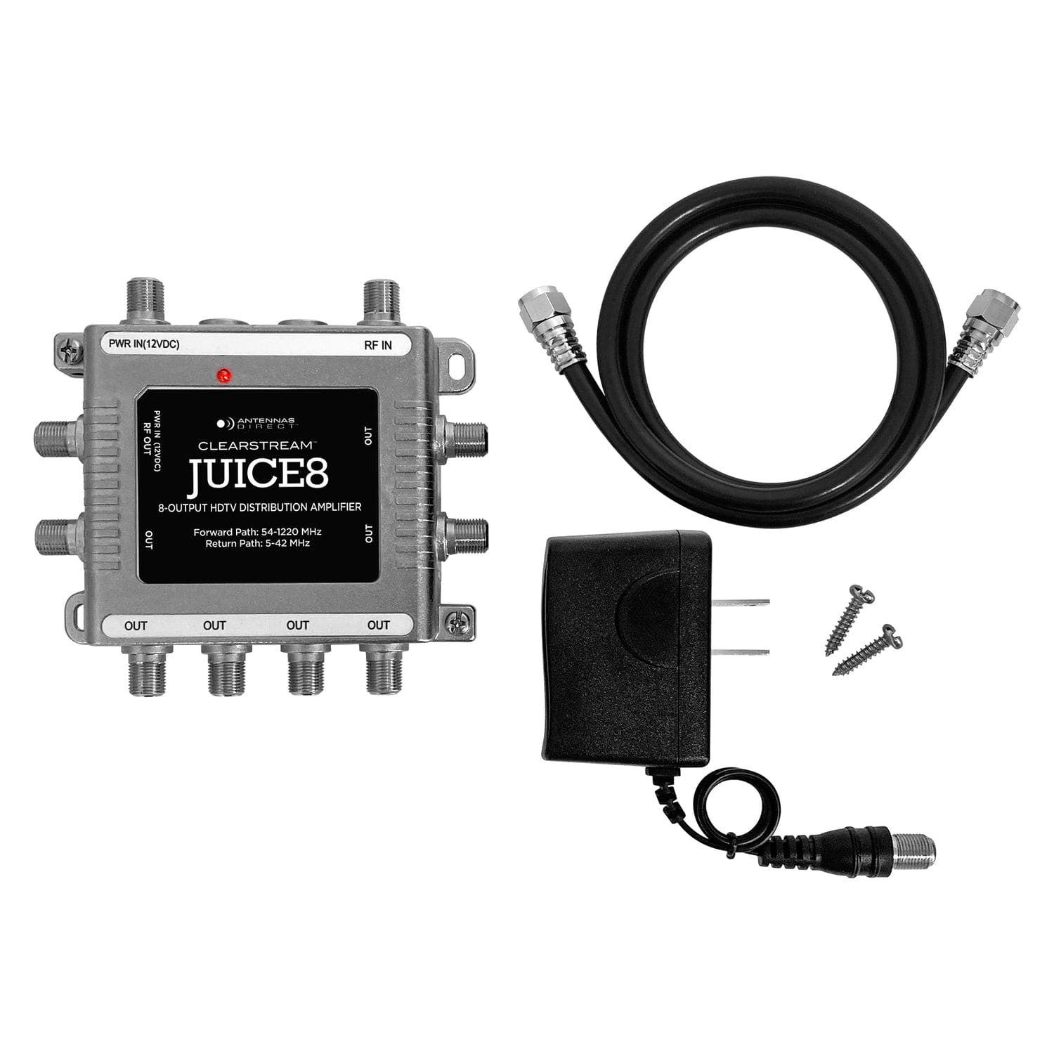 Antennas Direct 8-Output ClearStream JUICE8 Distribution Amplifier
