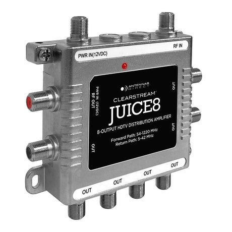 Antennas Direct 8-Output ClearStream JUICE8 Distribution Amplifier