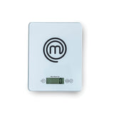 MasterChef 11-Lb. Tempered Glass Digital Kitchen Scale, Silver
