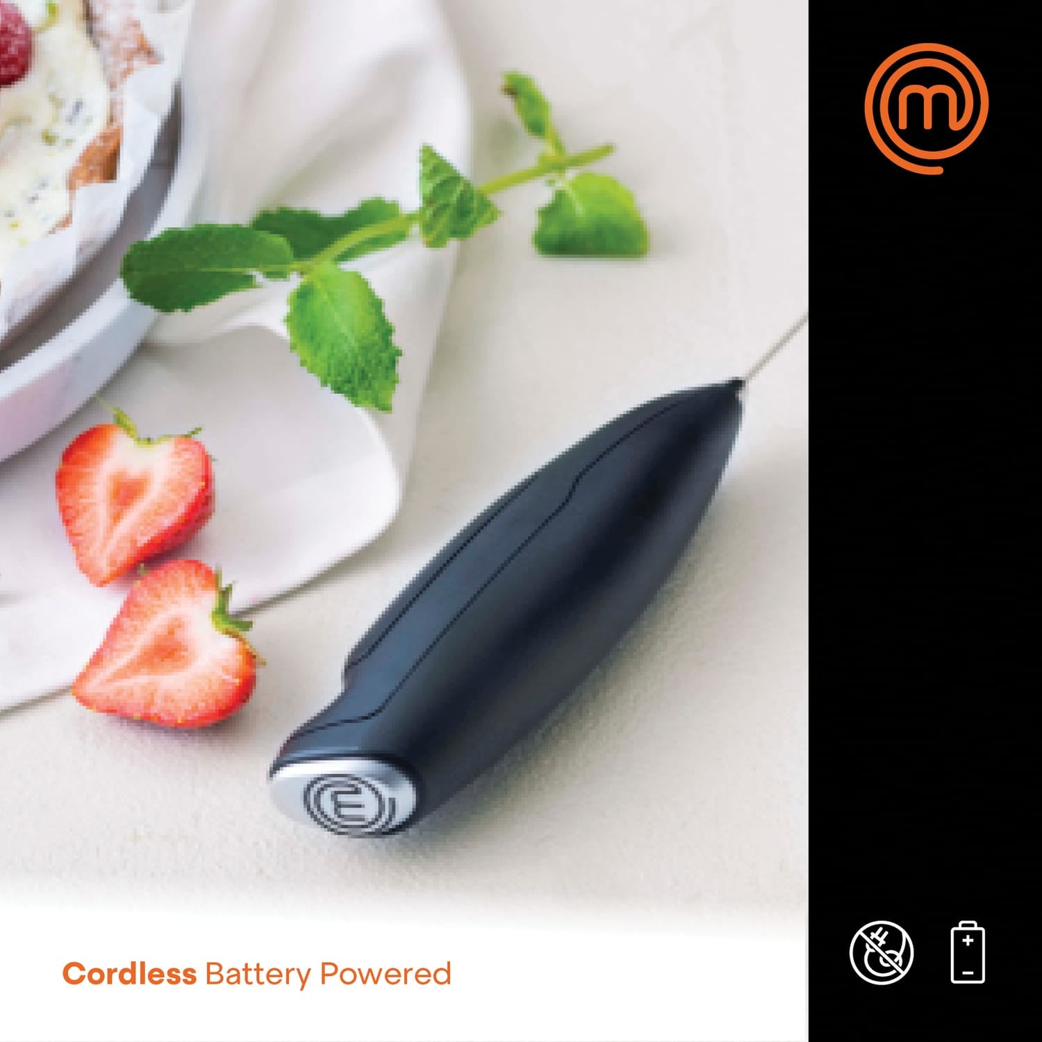 MasterChef Battery-Operated Milk Frother