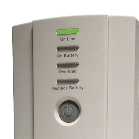 APC 6-AC Outlet and RJ11/Telco 350-VA/210-Watt Back-UPS CS Tower with 1020 Joules Surge Protection, Voltage Correction, and 6-Ft. Cord, BK350