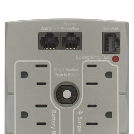 APC 6-AC Outlet and RJ11/Telco 350-VA/210-Watt Back-UPS CS Tower with 1020 Joules Surge Protection, Voltage Correction, and 6-Ft. Cord, BK350