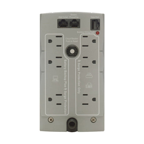 APC 6-AC Outlet and RJ11/Telco 350-VA/210-Watt Back-UPS CS Tower with 1020 Joules Surge Protection, Voltage Correction, and 6-Ft. Cord, BK350