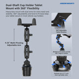 Arkon Mounts Slim-Grip Tablet Holder with Heavy-Duty Sticky Suction Windshield or Dash Mount