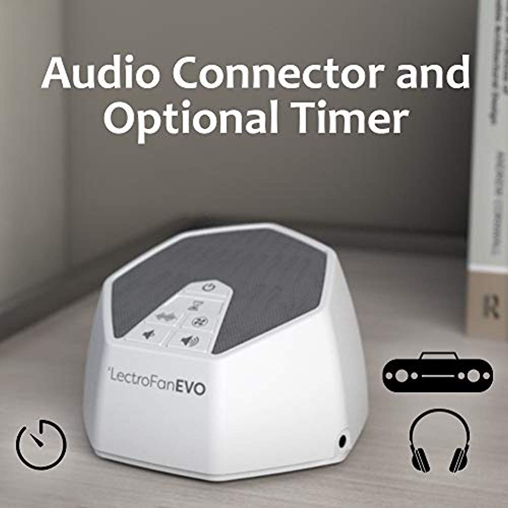 LectroFan Evo Fan and Soothing Noise Machine w/Sleep Timer White & Gray - Certified Refurbished