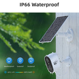 AOSU 2K QHD 3.0-MP Wi-Fi Outdoor AI-Smart Security Camera, Battery Powered, with PIR Motion Detection, 2-Way Audio, and Spotlight, C6L2BA11