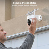 AOSU 2K QHD 3.0-MP Dual-Band Wi-Fi Outdoor AI-Smart Solar Security Camera Kit with Panoramic PTZ, Auto-Tracking, and Home Station Recorder, 2 Cameras