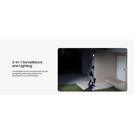 AOSU 3K 5.0-MP Wi-Fi Outdoor AI-Smart Solar Security Camera with Panoramic PTZ, Auto-Tracking, Enhanced Detection, and 2-Way Talk, C9S2CH11