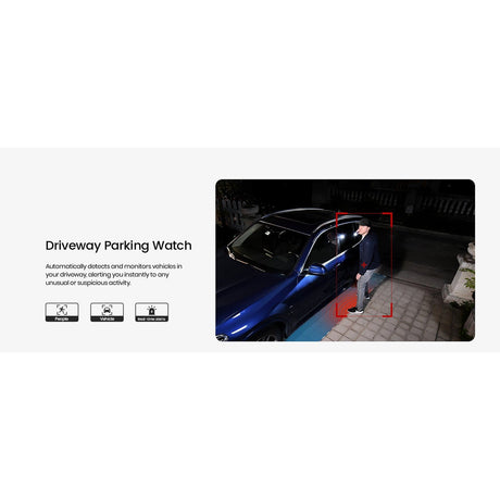 AOSU 3K 5.0-MP Wi-Fi Outdoor AI-Smart Solar Security Camera with Panoramic PTZ, Auto-Tracking, Enhanced Detection, and 2-Way Talk, C9S2CH11