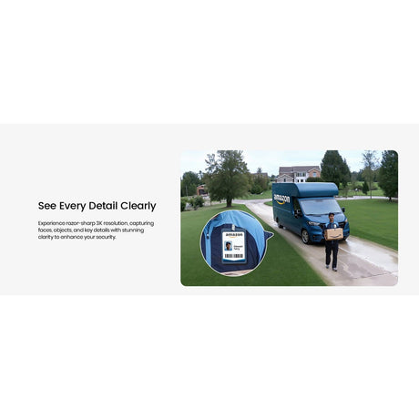 AOSU 3K 5.0-MP Wi-Fi Outdoor AI-Smart Solar Security Camera with Panoramic PTZ, Auto-Tracking, Enhanced Detection, and 2-Way Talk, C9S2CH11