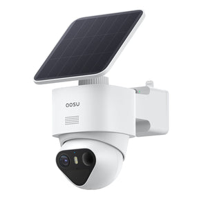 AOSU TrueColor 4K 8.3-MP SolarCam T2 Ultra Camera with Solar Panel, 355° PTZ with Auto Patrol, Triple Detection Radar/PIR/AI Technology, 2-Way Talk