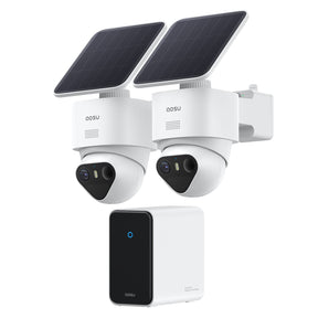 AOSU TrueColor 4K 8.3-MP SolarCam T2 Ultra Camera System with Solar Panels, AOSUCortex Hub, 355° PTZ with Auto Patrol, AI, 2-Way Talk, 2 Cameras