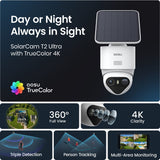 AOSU TrueColor 4K 8.3-MP SolarCam T2 Ultra Camera System with Solar Panels, AOSUCortex Hub, 355° PTZ with Auto Patrol, AI, 2-Way Talk, 2 Cameras