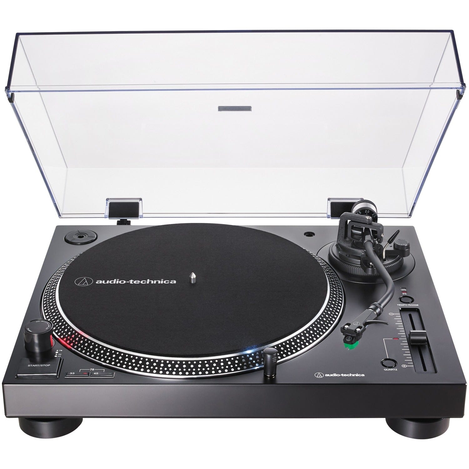 Audio-Technica 3-Speed Direct-Drive Manual Turntable with USB for MP3 encoding, 45 RPM Adapter, Switchable Preamp, RCA Out, and AT-VM95 Stylus