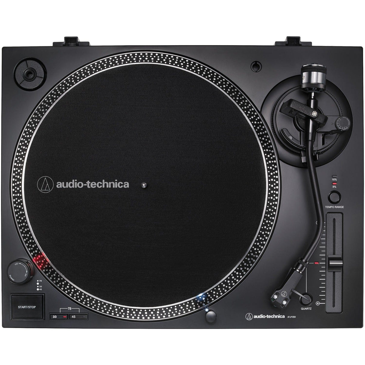 Audio-Technica 3-Speed Direct-Drive Manual Turntable with USB for MP3 encoding, 45 RPM Adapter, Switchable Preamp, RCA Out, and AT-VM95 Stylus