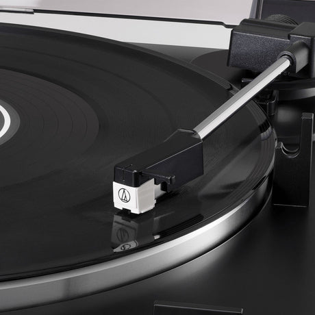 Audio-Technica 2-Speed Belt-Drive Fully Automatic Turntable with 45 RPM Adapter, Switchable Phono Preamp, and RCA Out, AT-LP60X, Black