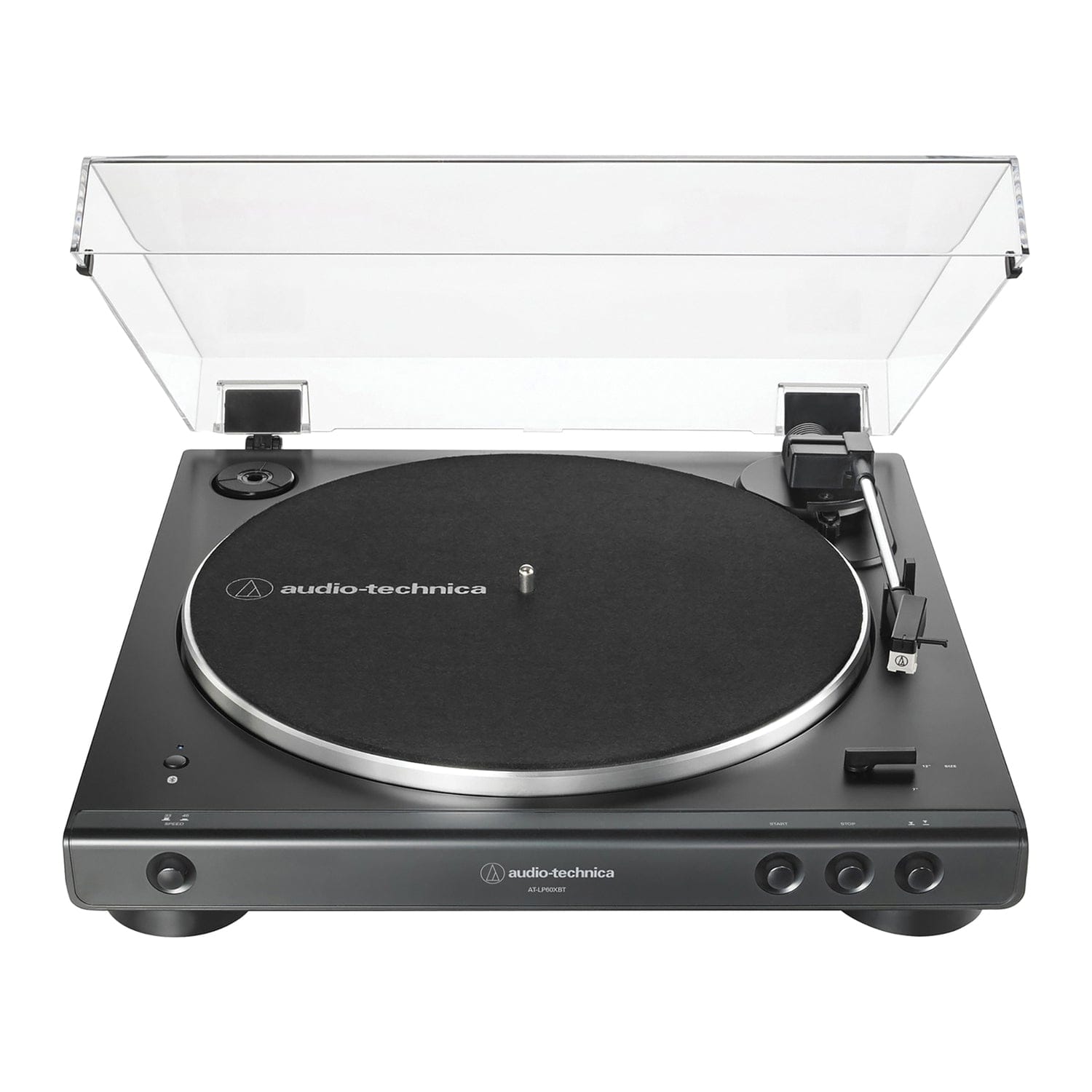 Audio-Technica 2-Speed Belt-Drive Fully Automatic Turntable with Bluetooth, 45 RPM Adapter, Switchable Phono Preamp, and RCA Out, AT-LP60XBT