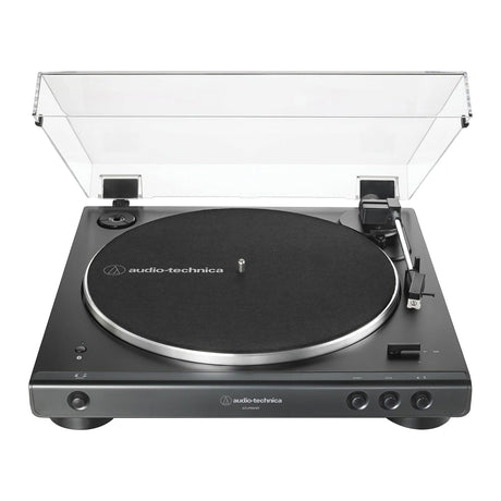 Audio-Technica 2-Speed Belt-Drive Fully Automatic Turntable with Bluetooth, 45 RPM Adapter, Switchable Phono Preamp, and RCA Out, AT-LP60XBT