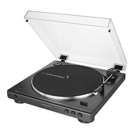 Audio-Technica 2-Speed Belt-Drive Fully Automatic Turntable with Bluetooth, 45 RPM Adapter, Switchable Phono Preamp, and RCA Out, AT-LP60XBT