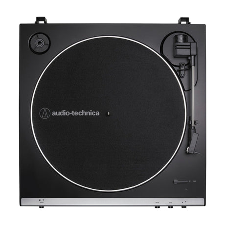 Audio-Technica 2-Speed Belt-Drive Fully Automatic Turntable with 45 RPM Adapter, Switchable Phono Preamp, and RCA Out, AT-LP60X, Gunmetal