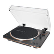 Audio-Technica 2-Speed Belt-Drive Fully Automatic Turntable with Bluetooth, aptX, 45 RPM Adapter, Switchable Preamp, and RCA Out, Black/Bronze