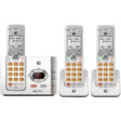 AT&T DECT 6.0 Expandable Cordless Phone System for Landline, Digital Answering System, Caller ID/Call Waiting, and Large Buttons, 3 Handset