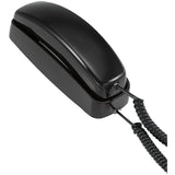 AT&T Corded Trimline Phone with Lighted Keypad, Black