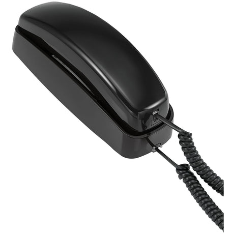 AT&T Corded Trimline Phone with Lighted Keypad, Black
