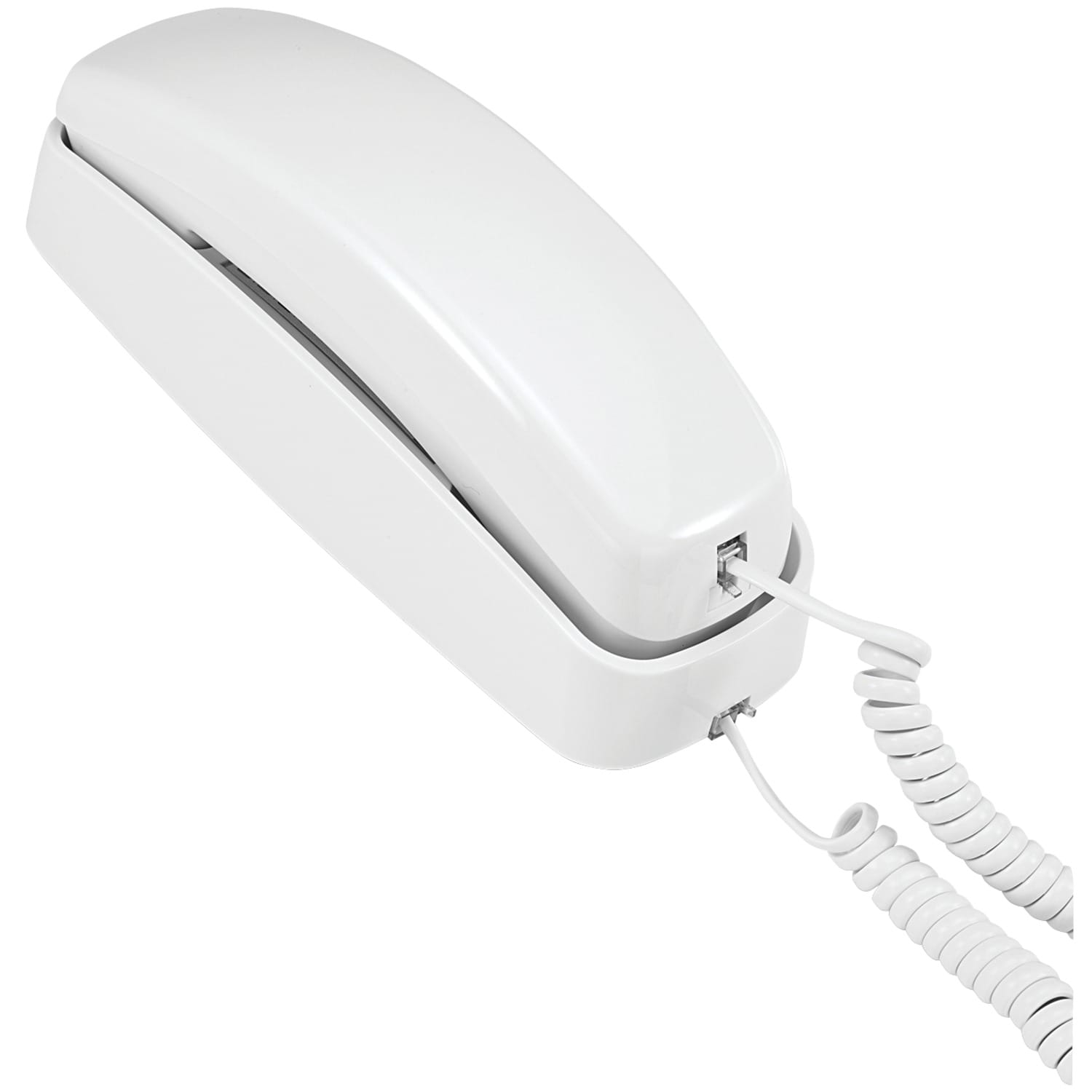 AT&T Corded Trimline Phone with Lighted Keypad, White