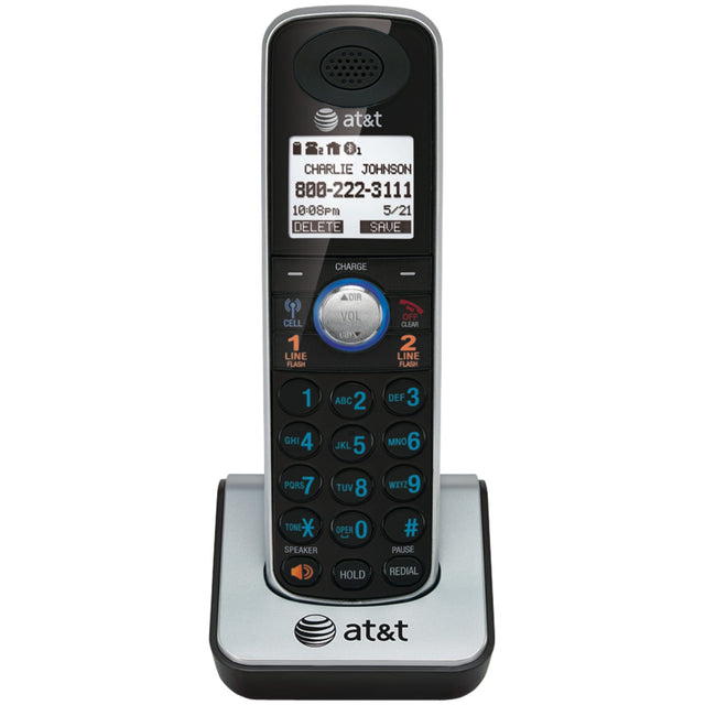 AT&T Cordless Phone Accessory Handset for AT&T TL86109, Distinctive Ringer Tones for Home and Cellular Lines