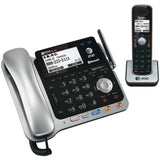 AT&T 2-Line 2-Handset DECT 6.0 Expandable Cordless Phone System for Landline, Answering System, Bluetooth Connect to Cell, and Caller ID