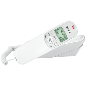 AT&T Corded Trimline Phone with Caller ID, White