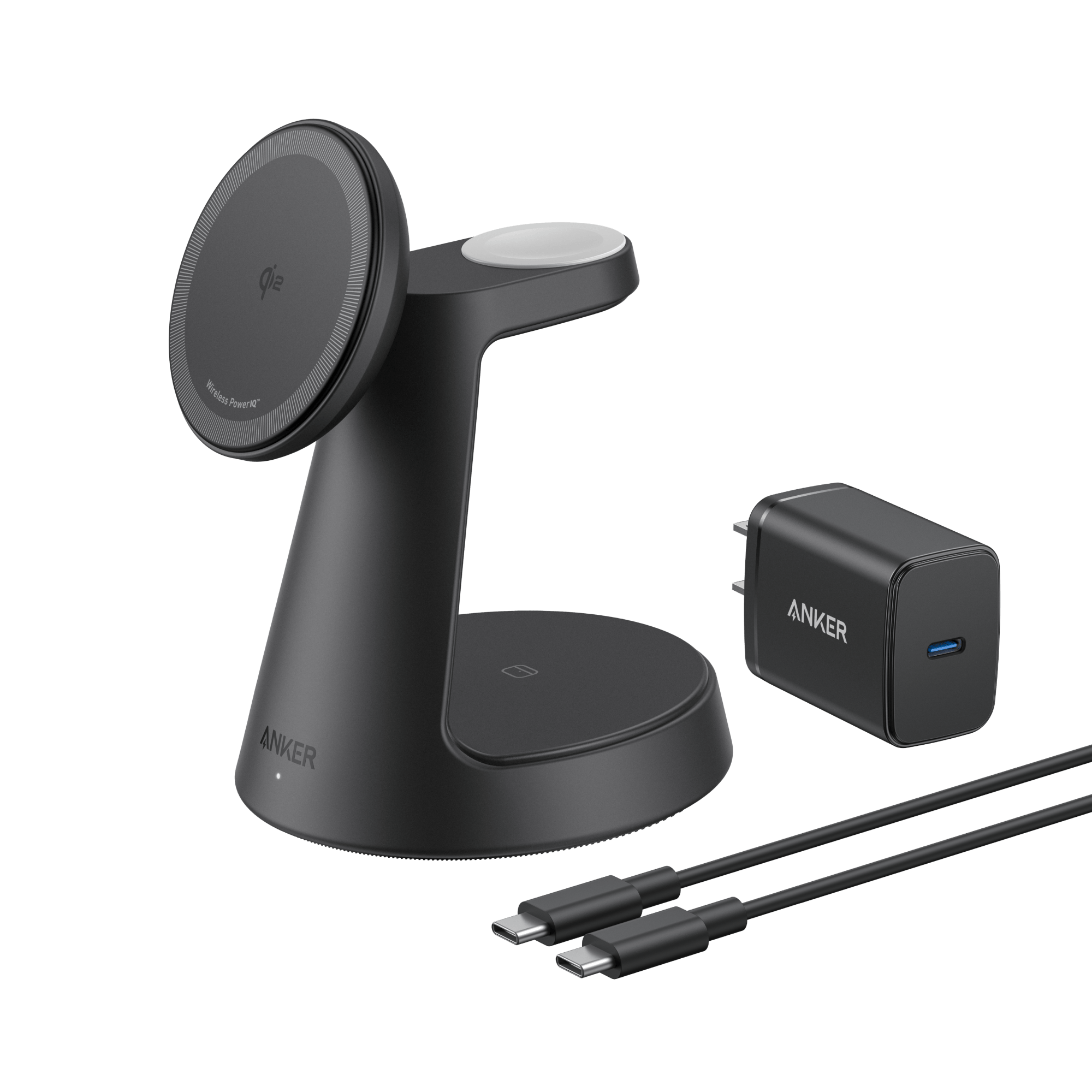 Anker MagGo Wireless Charging Station (3-in-1, Dock Stand)