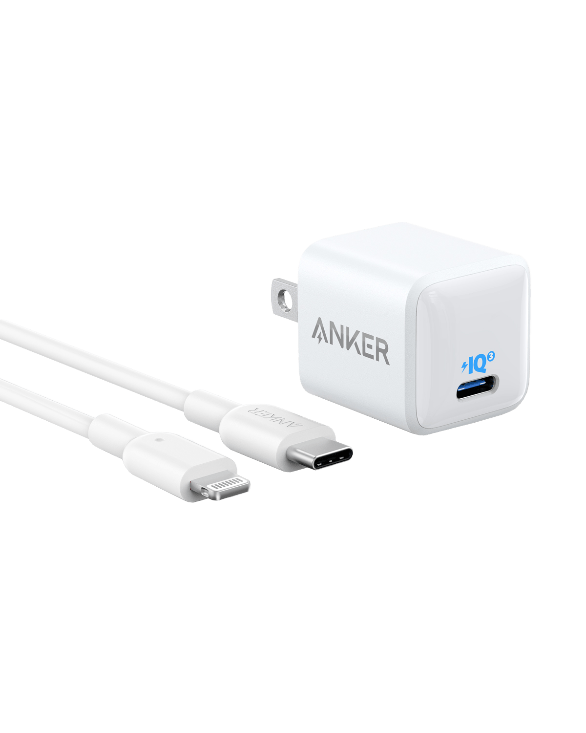 Anker <b>511</b> Charger (Nano) with USB-C to Lightning Cable