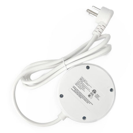 Rayovac Charge Disk 2-AC Outlet 540-Joules Surge Protector with 2 USB-A and 1 USB-C Ports, 5-Ft. Cord