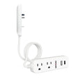 Rayovac 2-AC Outlet and 2-USB Port 540-Joules Slim Surge Protector Power Strip, 3-Ft. Braided Cord with Flat Plug, SS-P311B