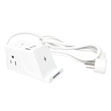 Rayovac Wireless Charging Station 3-AC Outlet 540-Joules Surge Protector with 1 USB-A and 2 USB-C Ports, 5-Ft. Cord
