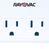 Rayovac AC Outlet and 2-USB Port 300-Joules Portable Surge Protector Wall Tap with Phone Holder, 2 Outlet