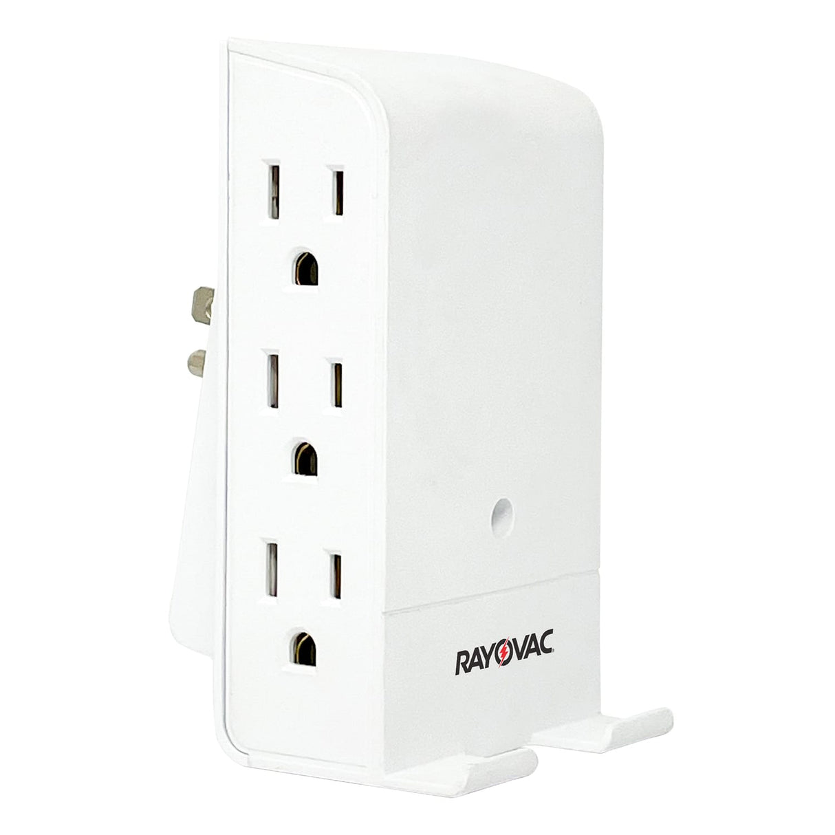 Rayovac 6-AC Outlet 540-Joules Surge Protector Wall Tap with Wireless Charging Phone Holder, SS-Q615