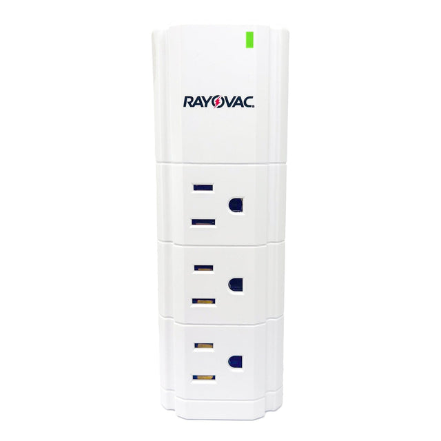 Rayovac 9-AC Outlet and 2-USB Port Portable Power Strip and Charger Wall Tap, SS-Q902