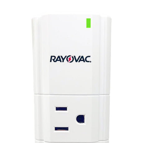 Rayovac 9-AC Outlet and 2-USB Port Portable Power Strip and Charger Wall Tap, SS-Q902