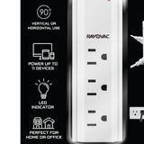 Rayovac 9-AC Outlet and 2-USB Port Portable Power Strip and Charger Wall Tap, SS-Q902
