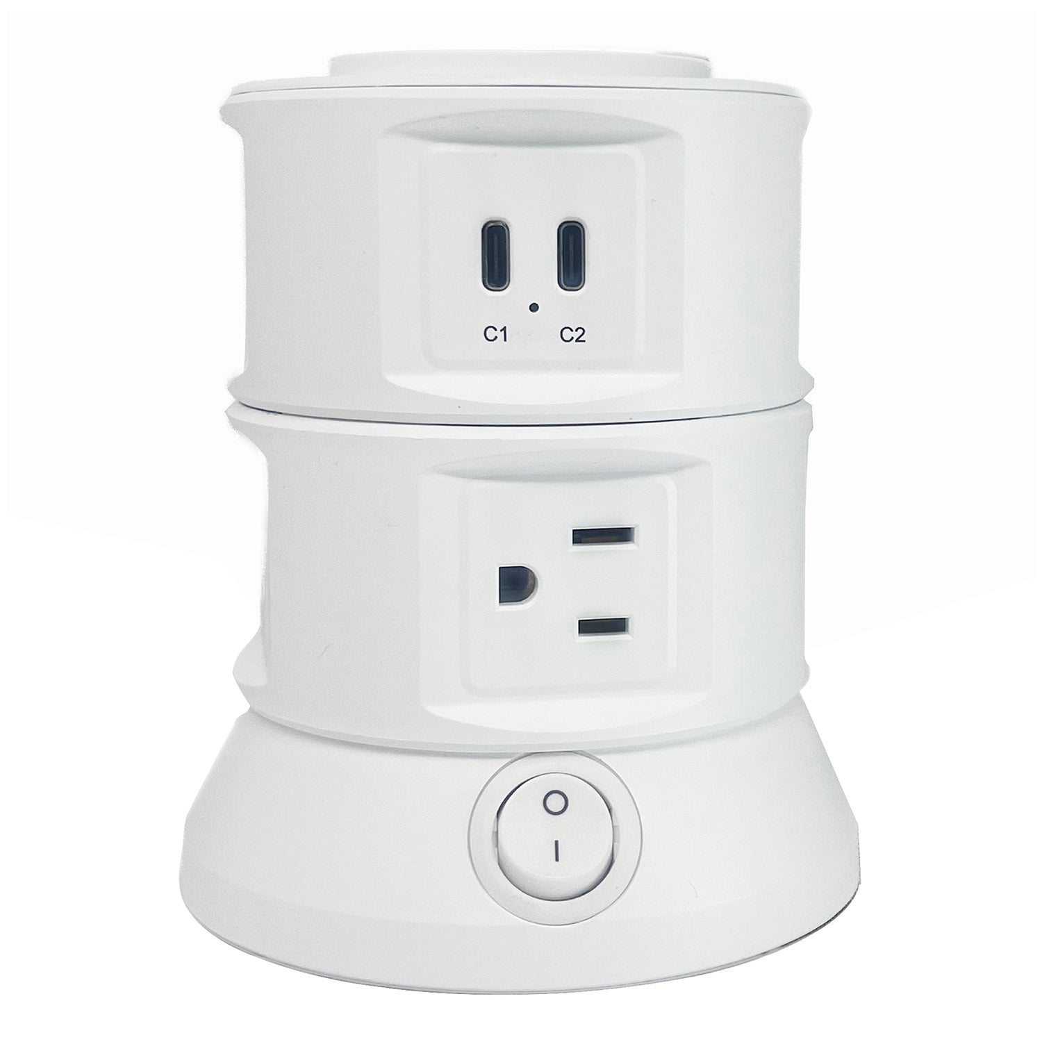 Rayovac Charging Tower 6-AC Outlet 540-Joules Surge Protector with Wireless Charging, 2 USB-A and 2 USB-C Ports, 5-Ft. Cord