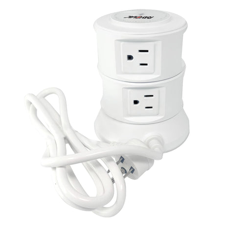 Rayovac Charging Tower 6-AC Outlet 540-Joules Surge Protector with Wireless Charging, 2 USB-A and 2 USB-C Ports, 5-Ft. Cord