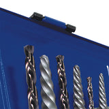 Irwin HANSON 10-Piece Spiral Extractor and Drill Bit Set with Metal Index Case, 11119