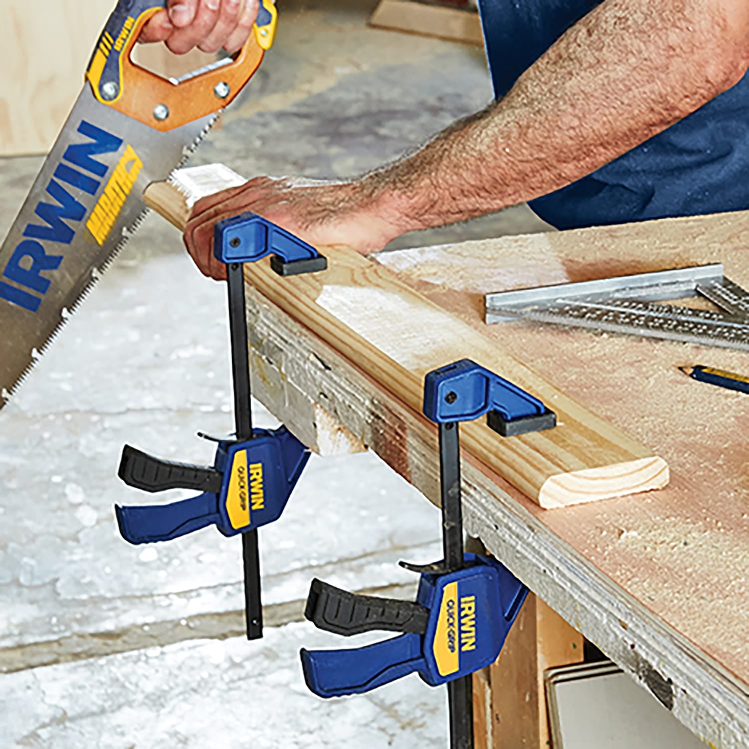 Irwin QUICK-GRIP 6-Piece 1-Handed Mini Bar Clamp Set, 1964749