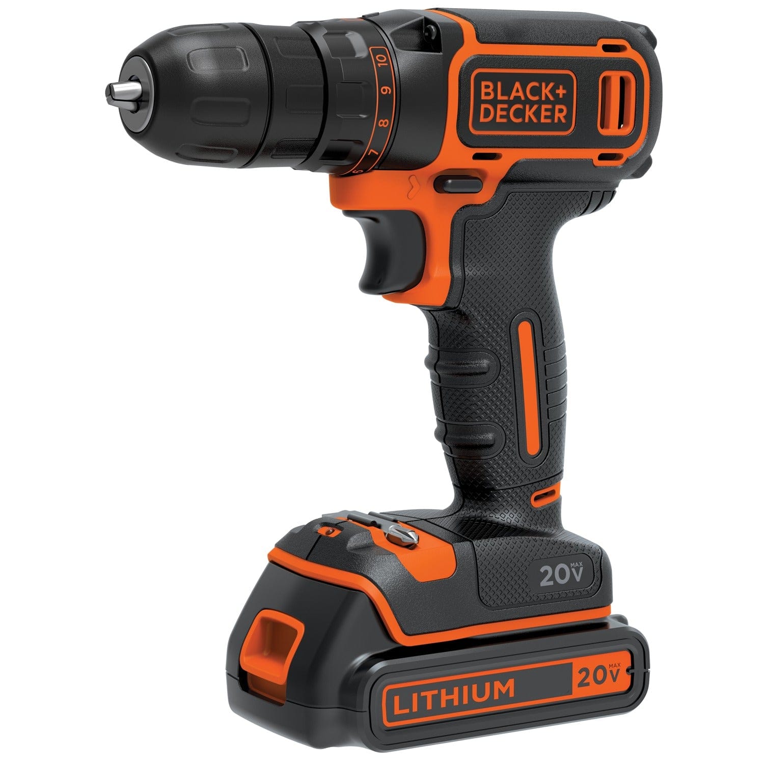 Black+Decker 20-Volt MAX* Lithium Single-Speed Drill/Driver