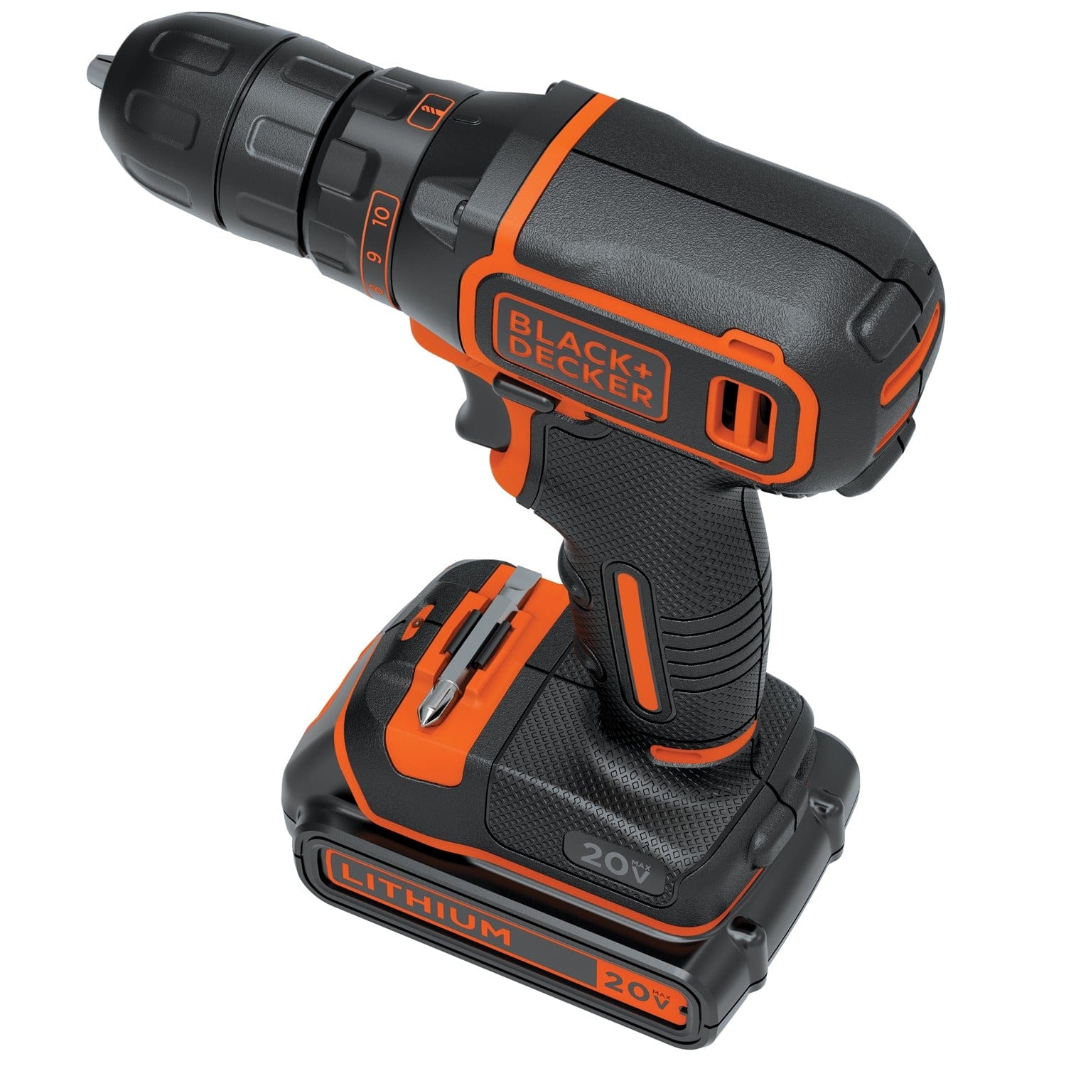 Black+Decker 20-Volt MAX* Lithium Single-Speed Drill/Driver