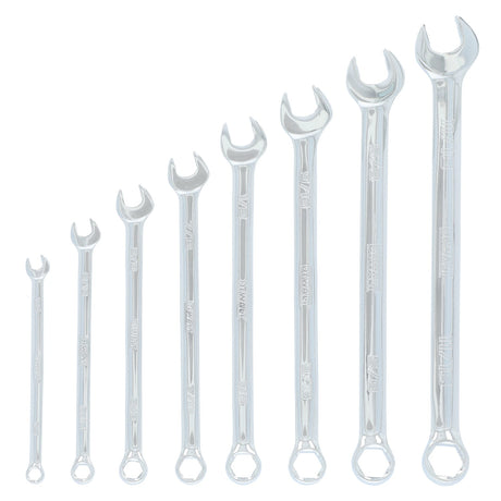 Dewalt TOUGHSERIES 8-Piece SAE Combination Wrench Set Plus Stackable Case with Clear Lid, DWMT45427