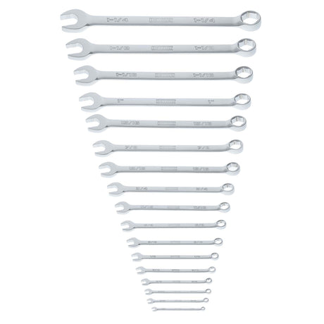 Dewalt TOUGHSERIES 17-Piece SAE Combination Wrench Set plus Roll Pouch, DWMT45428